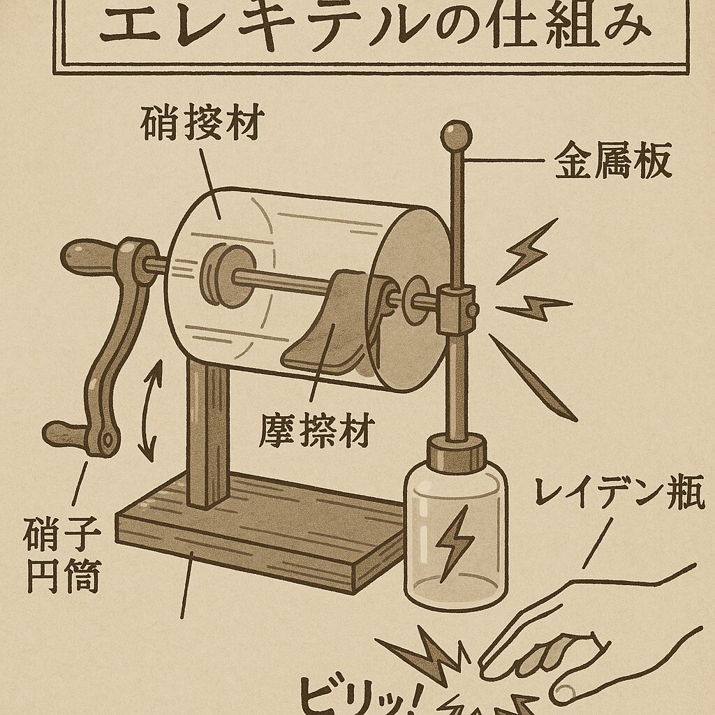 平賀源内が作っエレキテルの仕組み