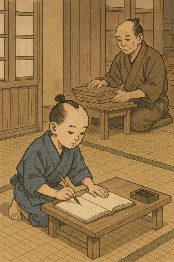 奉公に励む幼き日の蔦谷重三郎